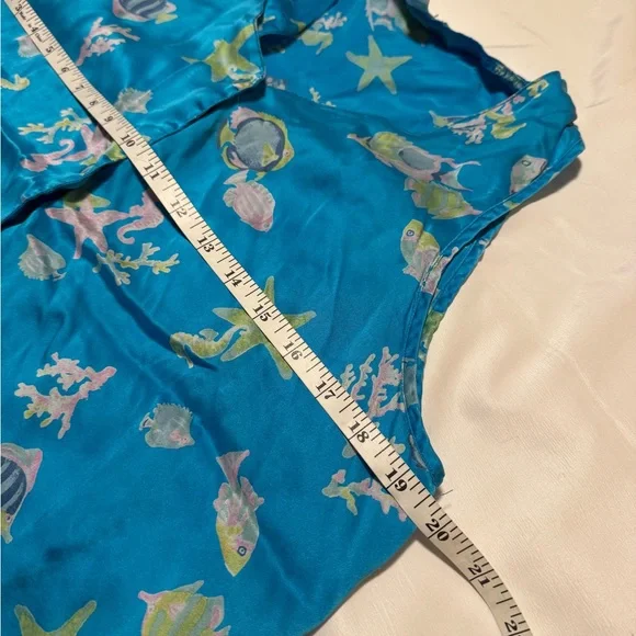 Silk Shades Blue Tropical Tank and Shorts Set - Picture 4 of 11